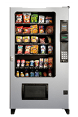 Combo vending machine in gray