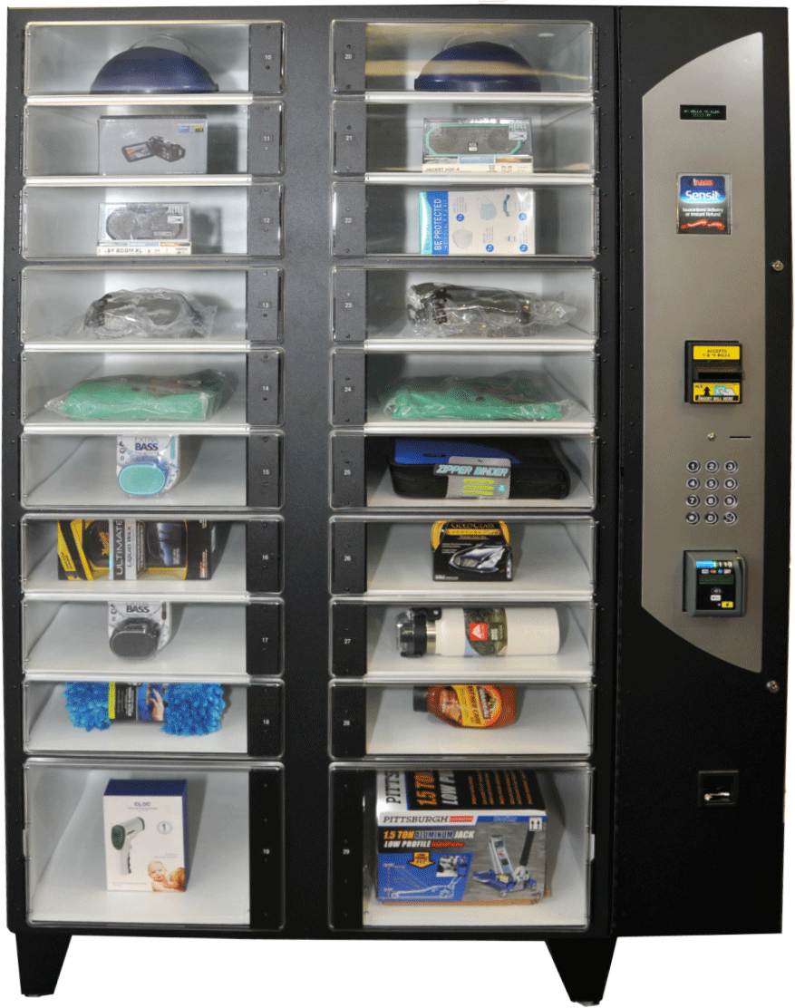 Klear View 20 locker vending machine