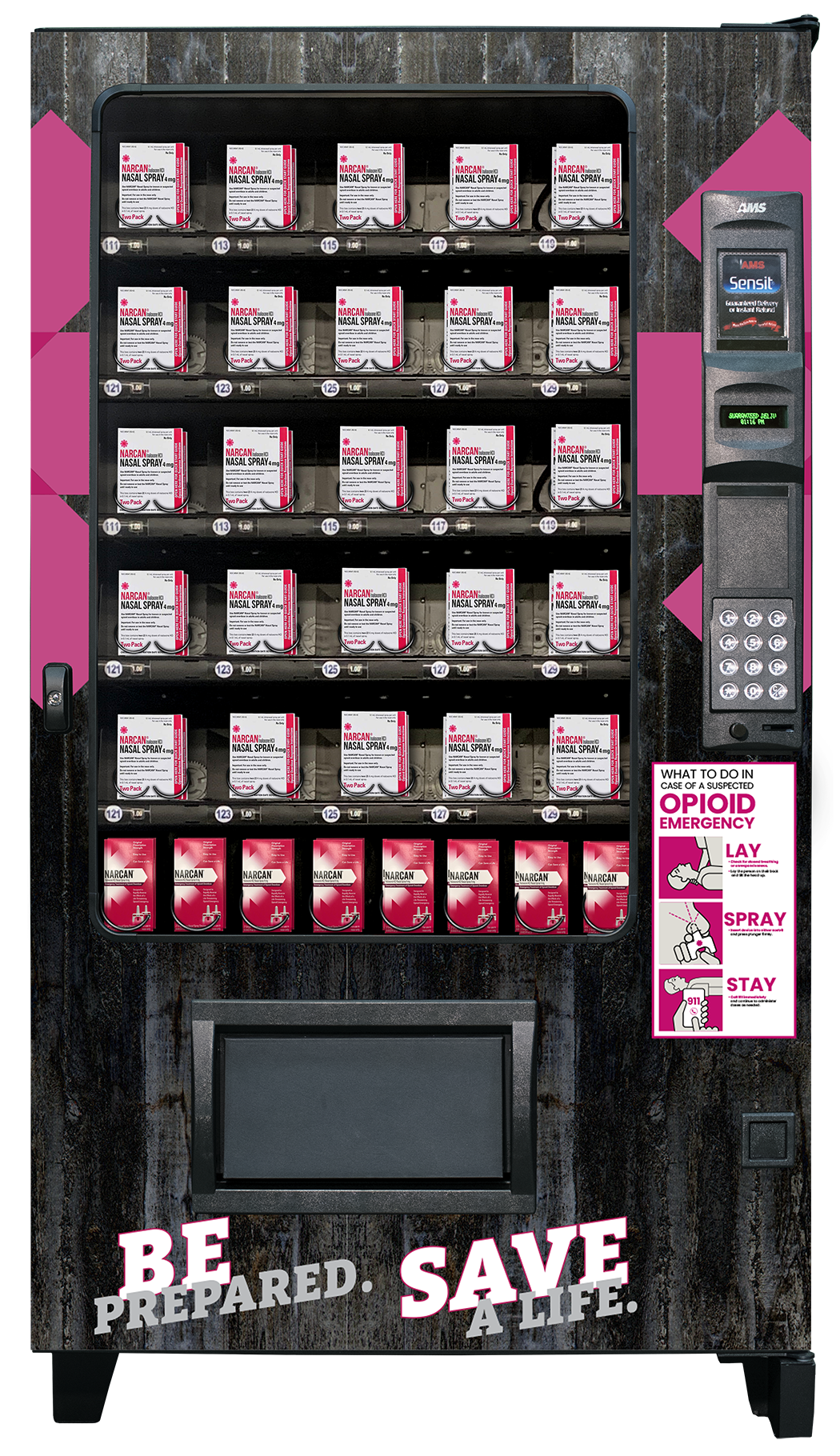 a vending machine that is filled with snacks