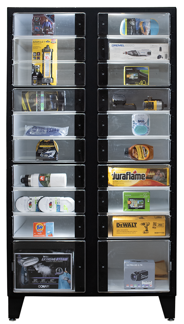 Klear View 20 locker vending machine